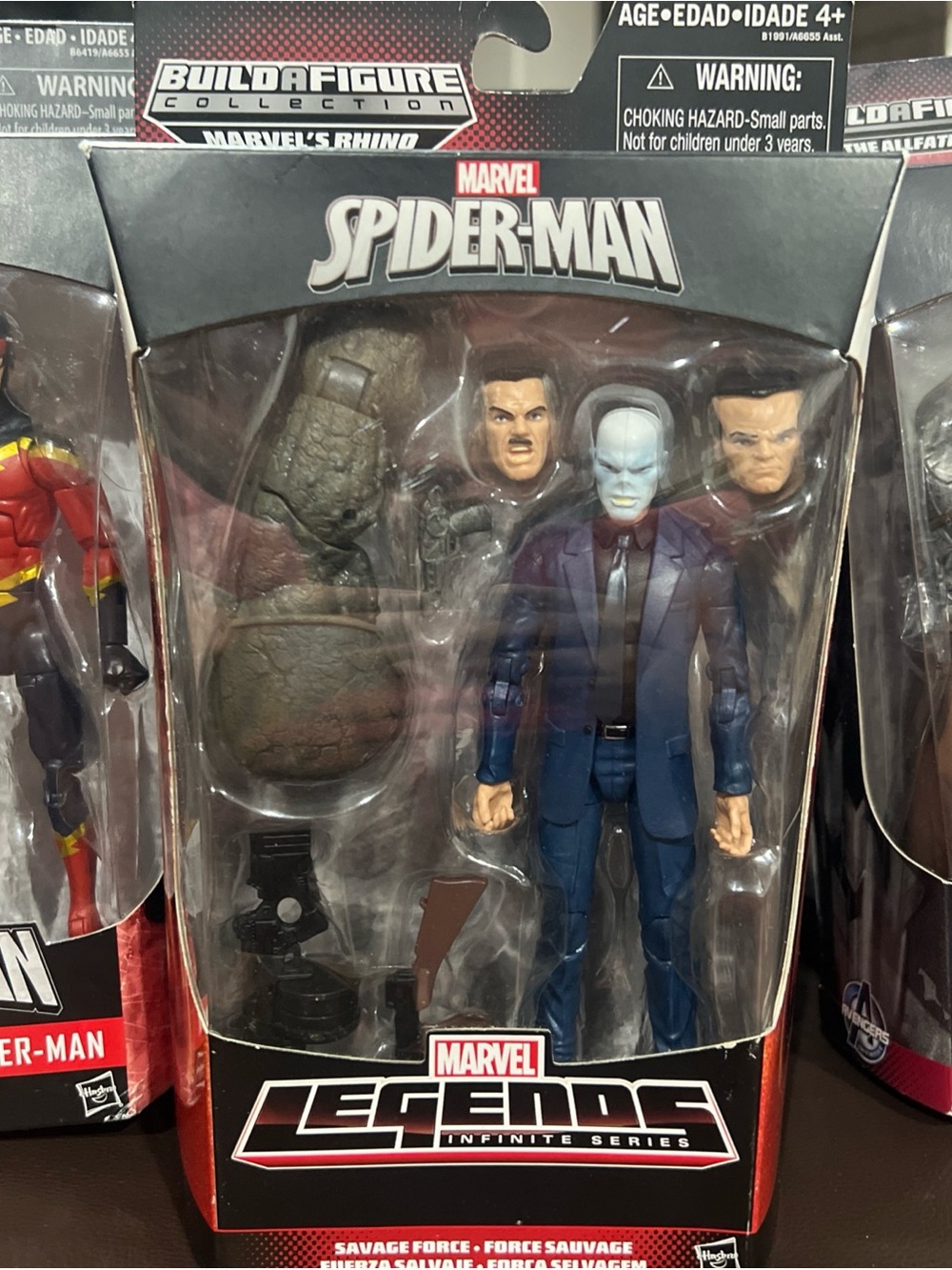 Marvel Legends Chameleon 6" Figure BAF Rhino Infinite Series Spider-Man J Jonah